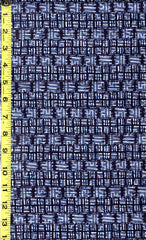 Yukata Fabric - 509 - Compact Interlocking Square Mesh - Blue & Dark Navy