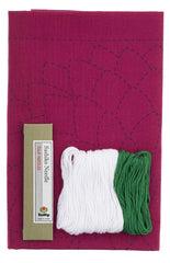 Sashiko World - Mexico - Sampler Kit with Needle & Thread - Dahlia
