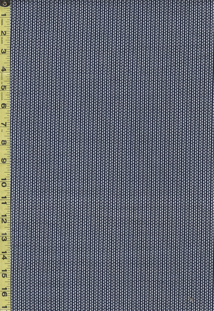 Yukata Fabric - 557 - Small Sashiko-like Stitched Columns - Indigo