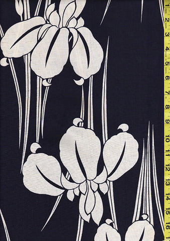 Yukata Fabric - 034 - Large Iris