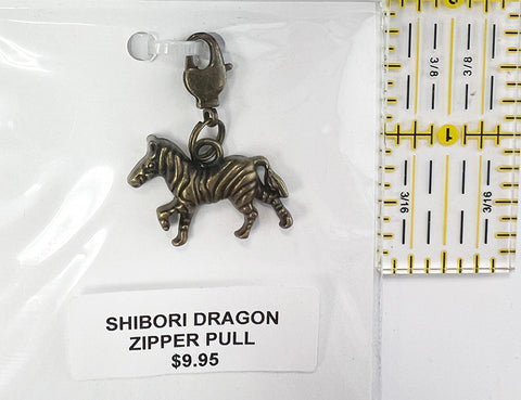 Notions - Zipper Pull - Bronze Zebra